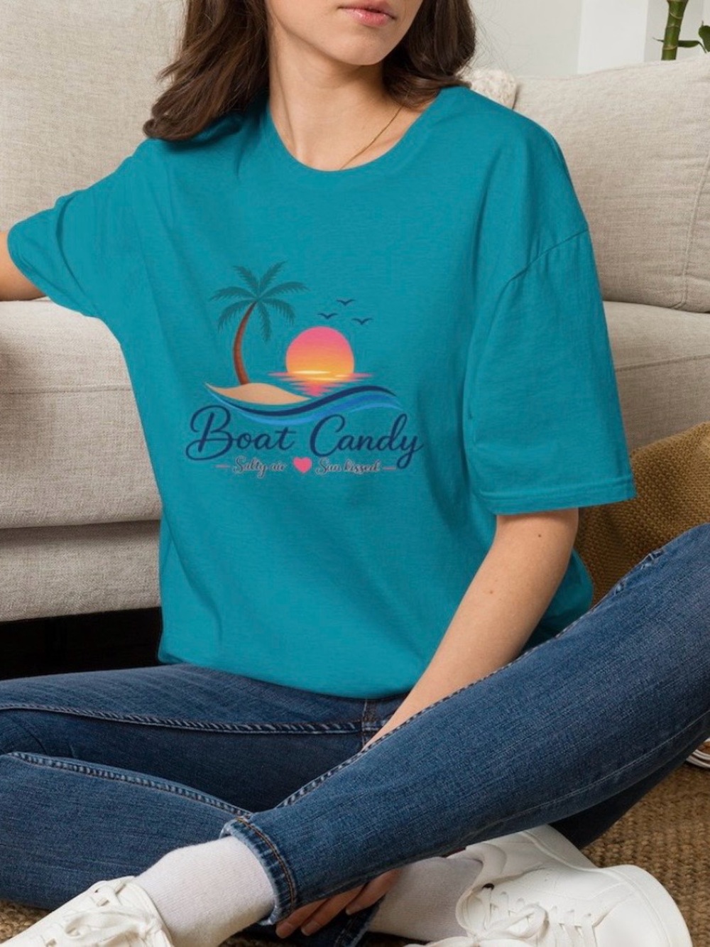 🍭🍬 BOAT CANDY 🍬🍭 Fun Beach/Boat Graphic Unisex Tee